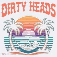 Funny Dirty Heads Retro Beach Cooling Performance Long Sleeve Crew