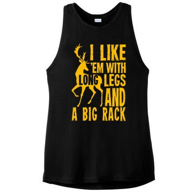 Funny Deer Hunting Quote Gift For Hunters Ladies PosiCharge Tri-Blend Wicking Tank