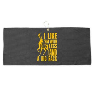 Funny Deer Hunting Quote Gift For Hunters Large Microfiber Waffle Golf Towel