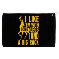 Funny Deer Hunting Quote Gift For Hunters Grommeted Golf Towel