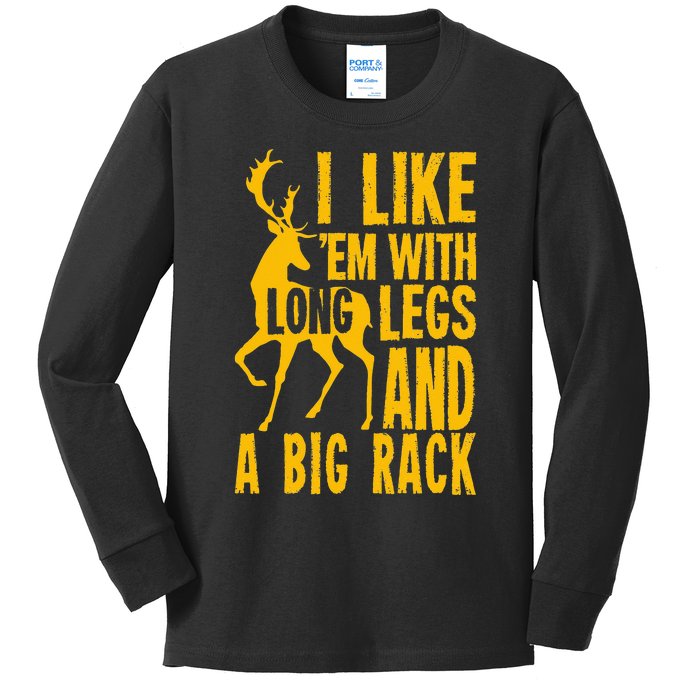 Funny Deer Hunting Quote Gift For Hunters Kids Long Sleeve Shirt