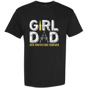 Father dad her protector forever funny Dad Garment-Dyed Heavyweight T-Shirt