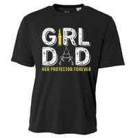 Father dad her protector forever funny Dad Cooling Performance Crew T-Shirt