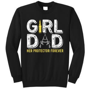 Father dad her protector forever funny Dad Sweatshirt