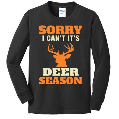 Funny Deer Hunting Saying Joke Kids Long Sleeve Shirt