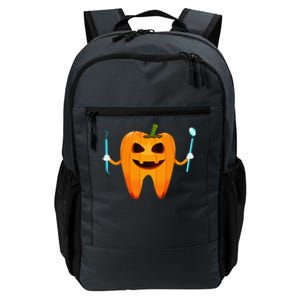 Funny Dental Halloween Tooth Pumpkin Dentist Halloween Gift Daily Commute Backpack