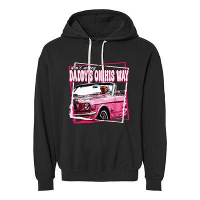 Funny Daddys Home Trump Pink 2024 Take America Back 2024 Garment-Dyed Fleece Hoodie