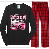 Funny Daddys Home Trump Pink 2024 Take America Back 2024 Long Sleeve Pajama Set