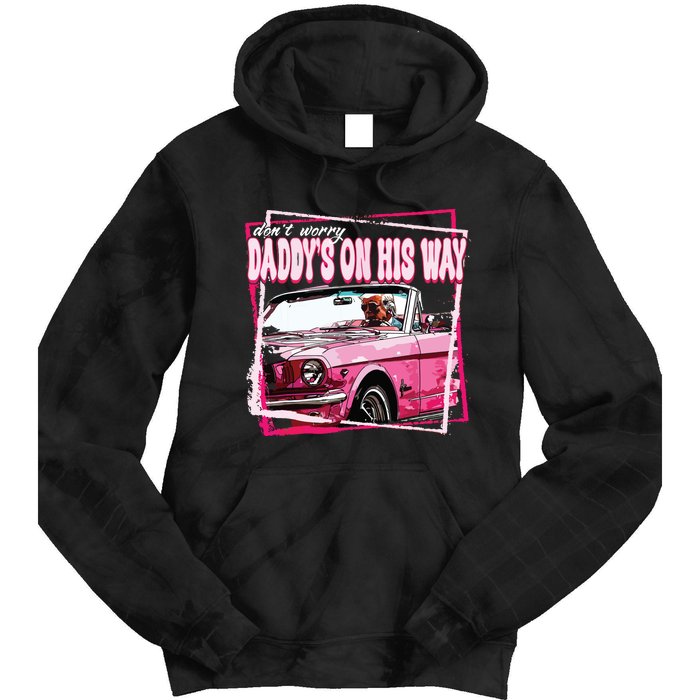 Funny Daddys Home Trump Pink 2024 Take America Back 2024 Tie Dye Hoodie