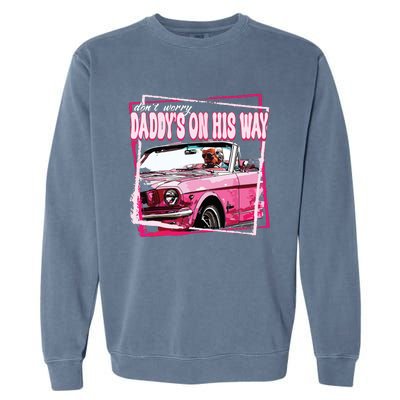 Funny Daddys Home Trump Pink 2024 Take America Back 2024 Garment-Dyed Sweatshirt