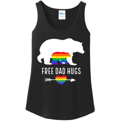 Free Dad Hugs Proud Lgbt Dad Gay Lesbian Dad Proud Lgbt Dad Gift Ladies Essential Tank