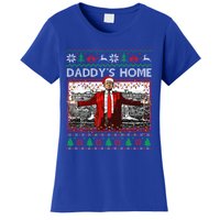 Funny DaddyS Home Trump Ugly Christmas Xmas Pajama Gift Women's T-Shirt