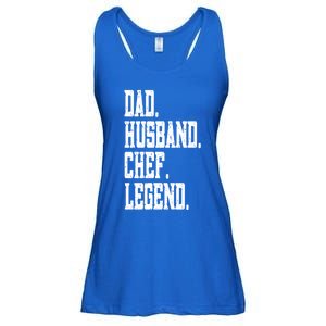 Funny Dad Husband Chef Legend Funny Gift Ladies Essential Flowy Tank