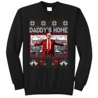 Funny DaddyS Home Trump Ugly Christmas Sweater Xmas Pajamas Sweatshirt Sweatshirt