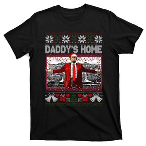 Funny DaddyS Home Trump Ugly Christmas Sweater Xmas Pajamas Sweatshirt T-Shirt