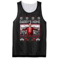 Funny DaddyS Home Trump Ugly Christmas Sweater Xmas Pajamas Sweatshirt Mesh Reversible Basketball Jersey Tank