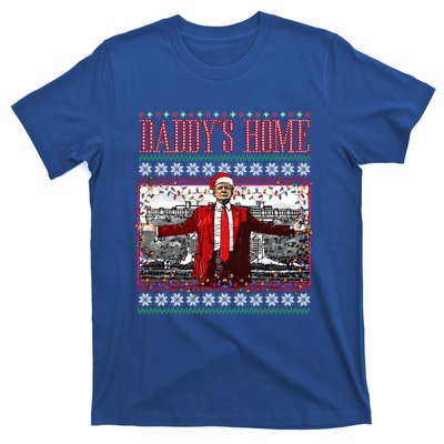 Funny DaddyS Home Trump Ugly Christmas Xmas Pajamas Cute Gift T-Shirt