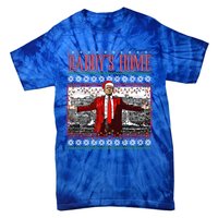 Funny DaddyS Home Trump Ugly Christmas Xmas Pajamas Cute Gift Tie-Dye T-Shirt