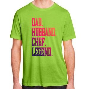 Funny Dad Husband Chef Legend Gift Adult ChromaSoft Performance T-Shirt