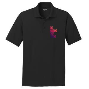 Funny Dad Husband Chef Legend Gift PosiCharge RacerMesh Polo