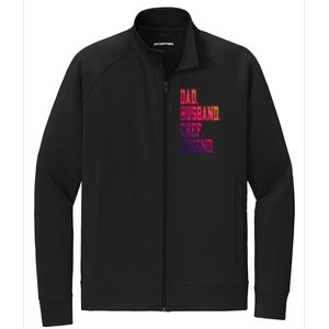 Funny Dad Husband Chef Legend Gift Stretch Full-Zip Cadet Jacket