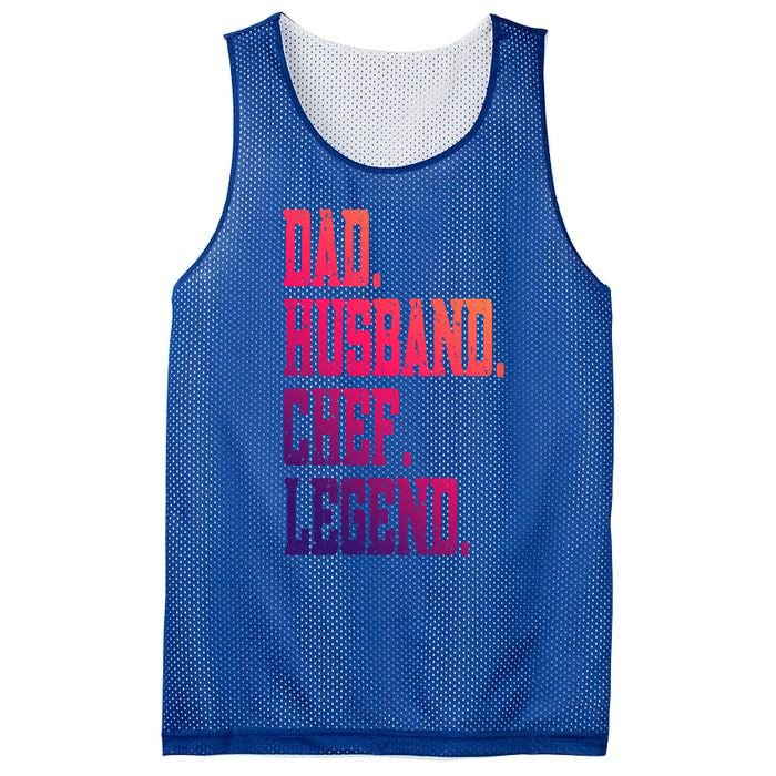 Funny Dad Husband Chef Legend Gift Mesh Reversible Basketball Jersey Tank