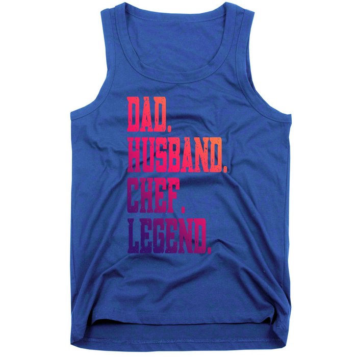 Funny Dad Husband Chef Legend Gift Tank Top