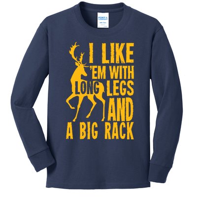 Funny Deer Hunting Quote Gift For Hunters Kids Long Sleeve Shirt