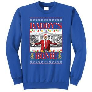 Funny DaddyS Home Trump Ugly Christmas Xmas Pajamas Gift Sweatshirt