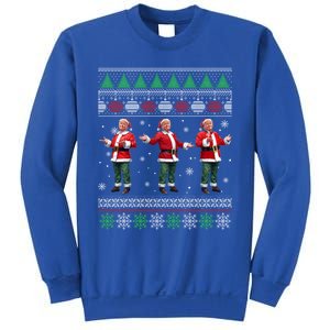 Funny DaddyS Home Trump Ugly Christmas Xmas Pajamas Gift Sweatshirt