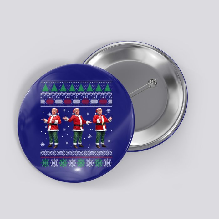 Funny DaddyS Home Trump Ugly Christmas Xmas Pajamas Gift Button