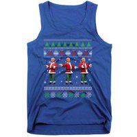 Funny DaddyS Home Trump Ugly Christmas Xmas Pajamas Gift Tank Top