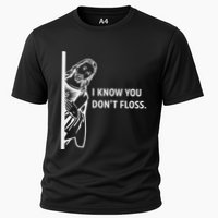 Funny Dental Hygienist Jesus I Know You DonT Floss Cooling Performance Crew T-Shirt