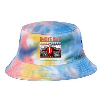 Funny DaddyS Home Trump Ugly Christmas Xmas Pajamas Gift Tie Dye Newport Bucket Hat