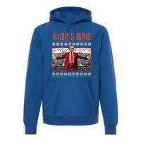 Funny DaddyS Home Trump Ugly Christmas Xmas Pajamas Gift Premium Hoodie