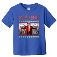 Funny DaddyS Home Trump Ugly Christmas Xmas Pajamas Gift Toddler T-Shirt