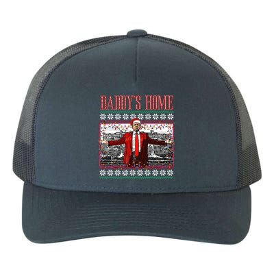 Funny DaddyS Home Trump Ugly Christmas Xmas Pajamas Gift Yupoong Adult 5-Panel Trucker Hat