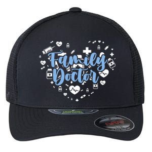 Family Doctor Heart Medicine Therapist Physician Hospital Gift Flexfit Unipanel Trucker Cap