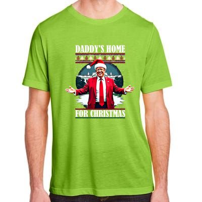 Funny DaddyS Home Trump Ugly Christmas Xmas Pajamas Cool Gift Adult ChromaSoft Performance T-Shirt