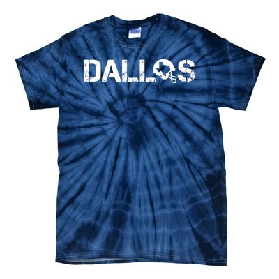 Funny Dallas Helmet Football Fan Tie-Dye T-Shirt