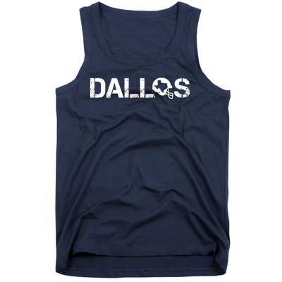 Funny Dallas Helmet Football Fan Tank Top