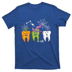 Funny Dental Hygienist Halloween Pumpkin Ghost Witch Tooth Gift T-Shirt