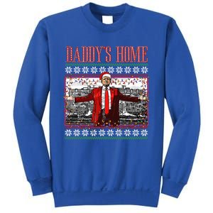 Funny DaddyS Home Trump Ugly Christmas Xmas Pajamas Cool Gift Sweatshirt