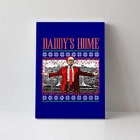 Funny DaddyS Home Trump Ugly Christmas Xmas Pajamas Cool Gift Canvas