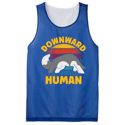 Funny Downward Hu Yoga Gift Mesh Reversible Basketball Jersey Tank