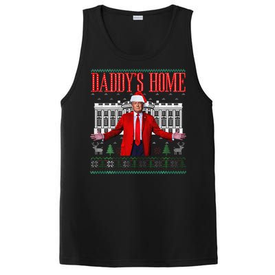 Funny DaddyS Home Trump Christmas Xmas Pajamas PosiCharge Competitor Tank