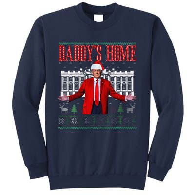 Funny DaddyS Home Trump Christmas Xmas Pajamas Sweatshirt