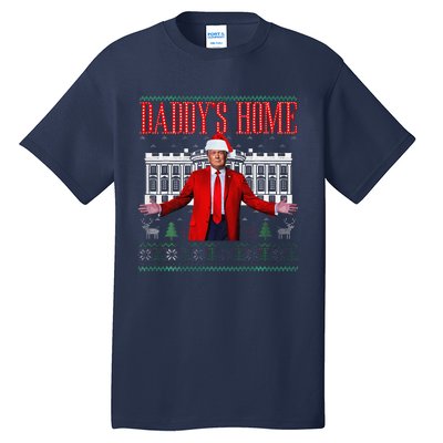 Funny DaddyS Home Trump Christmas Xmas Pajamas Tall T-Shirt