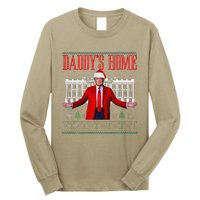 Funny DaddyS Home Trump Christmas Xmas Pajamas Long Sleeve Shirt