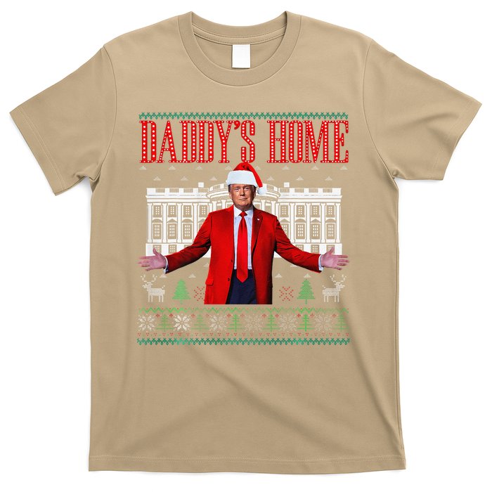 Funny DaddyS Home Trump Christmas Xmas Pajamas T-Shirt